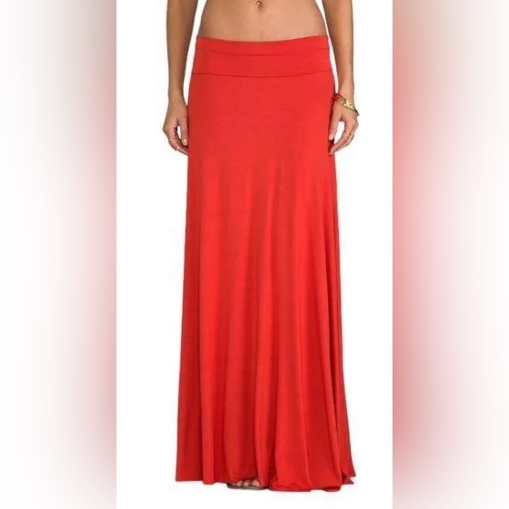 Rachel Pally Long full Red Maxi Skirt Size Small